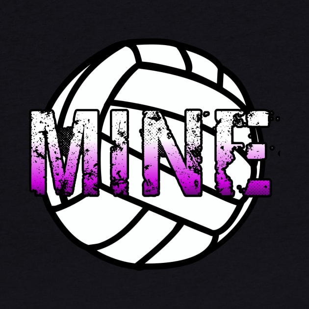 Mine Volleyball - Girls Motivational Sports - Pink by MaystarUniverse